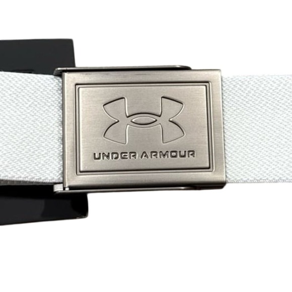 Under Armour Webbing Belt, White, Men's OSFM – NWT - Picture 2 of 6